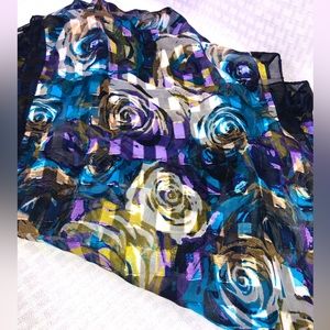 2 scarves/wraps, semi-sheer, lightweight